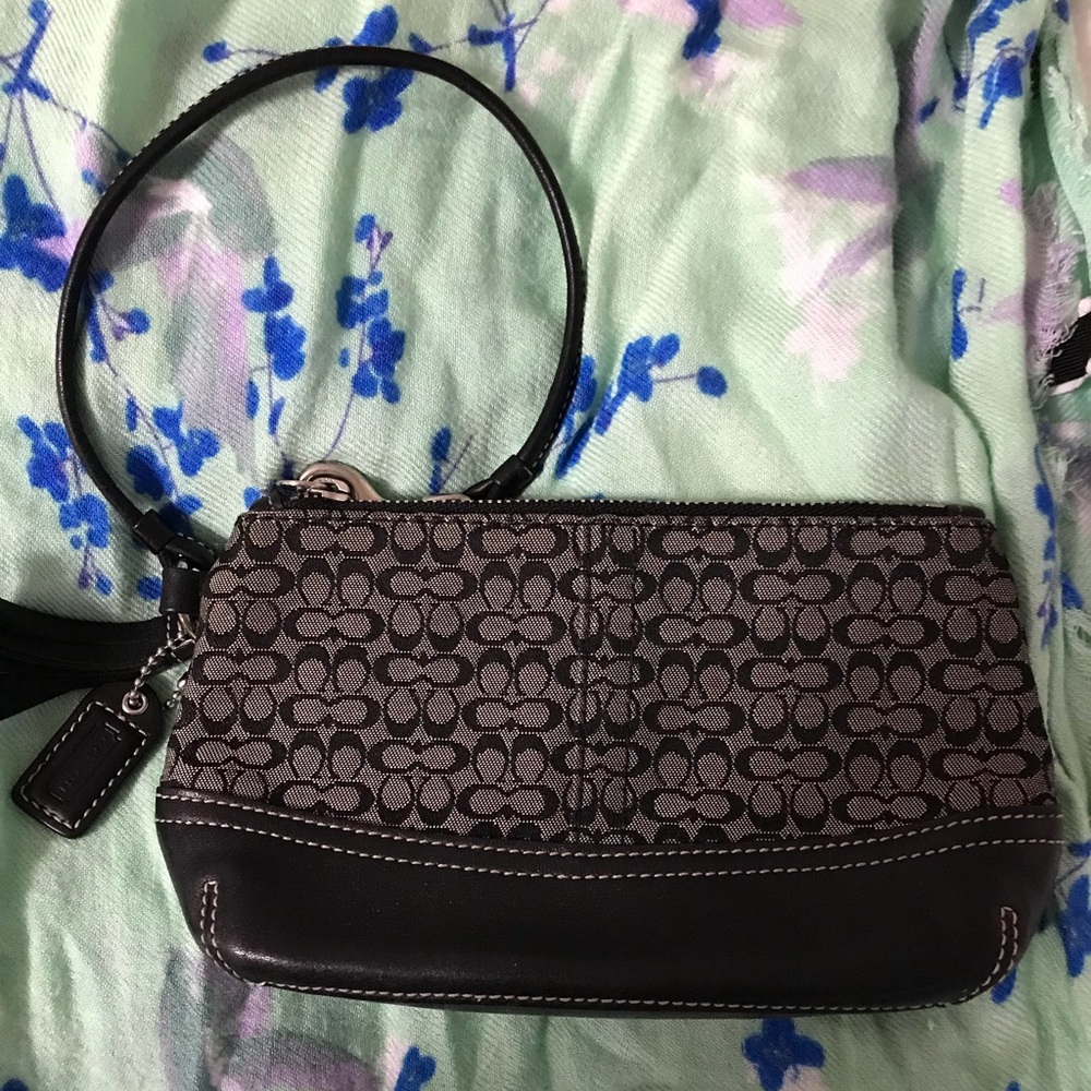 Black Coach Wristlet -